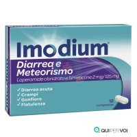 Imodium Diarrea e Meteorismo 12 Compresse