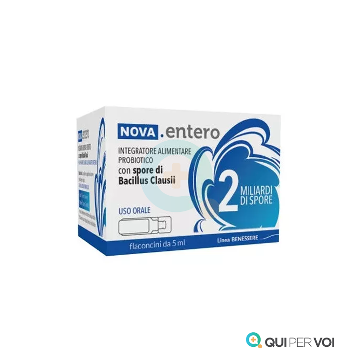 Nova Entero 2 miliardi Bacillus Clausii 10 Flaconcini Da 5 Ml