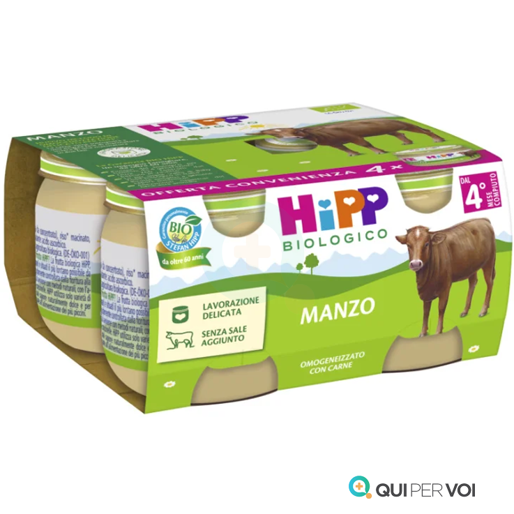 HIPP BIO OMOG MANZO 4X80G