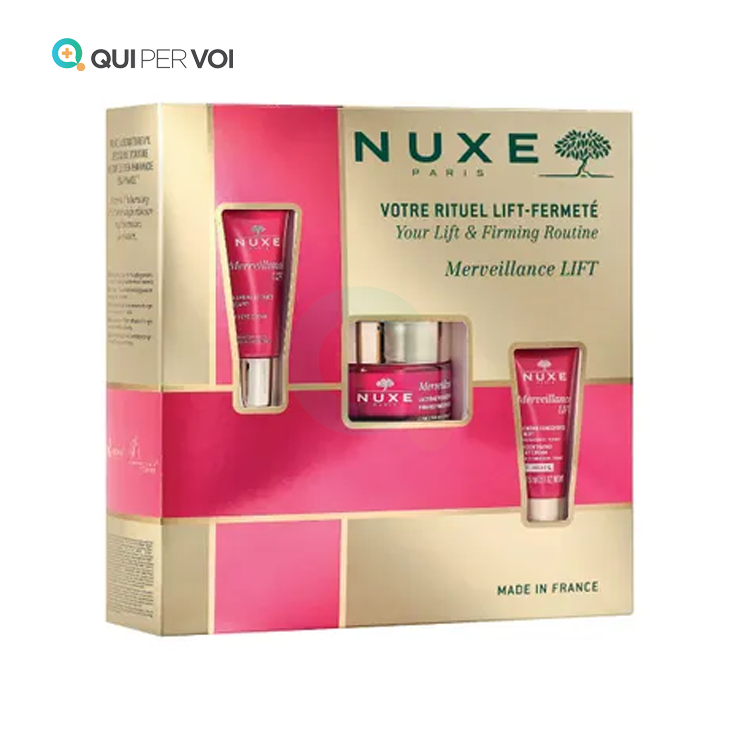 Nuxe Cofanetto Merveillance Lift Crema Giorno 50ml, Contorno Occhi 15ml, Crema Notte 15ml Effetto Lifting