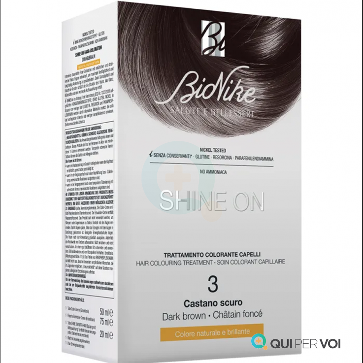 Bionike Shine on Trattamento Colorante Capelli 3 Castano Scuro