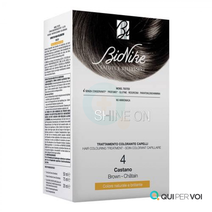 Bionike Shine on Trattamento Colorante Capelli 4 Castano