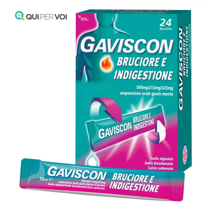 Gaviscon Bruciore e Indigestione 24 bustine da 1gr