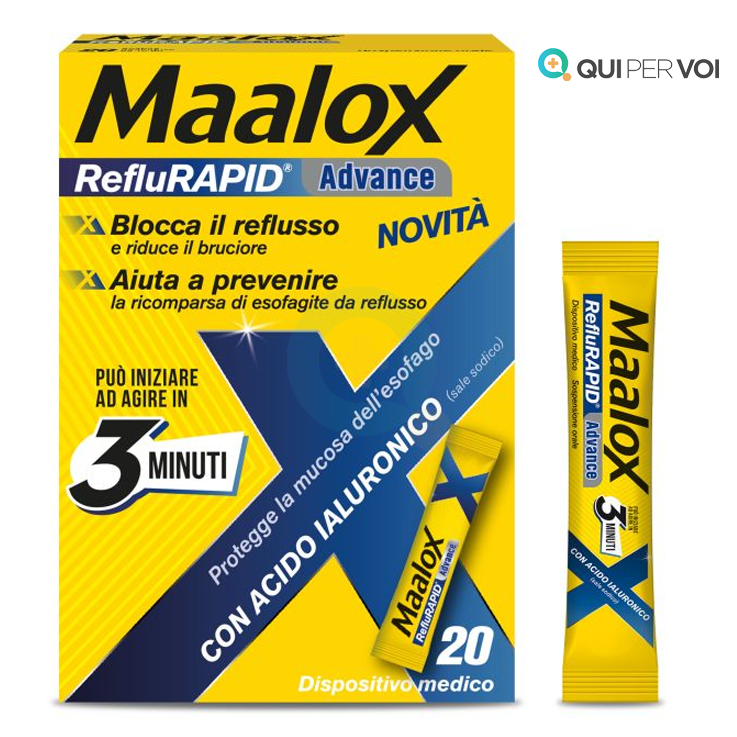 MAALOX REFLURAPID ADV 20BUST