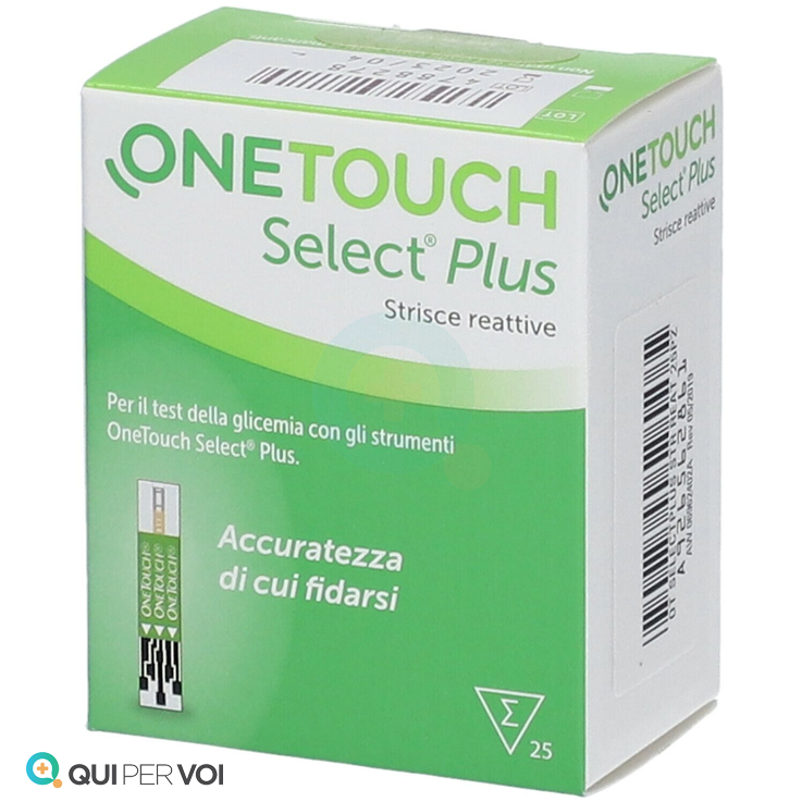 Onetouch selectplus 25 strisce per la misurazione della glicemia