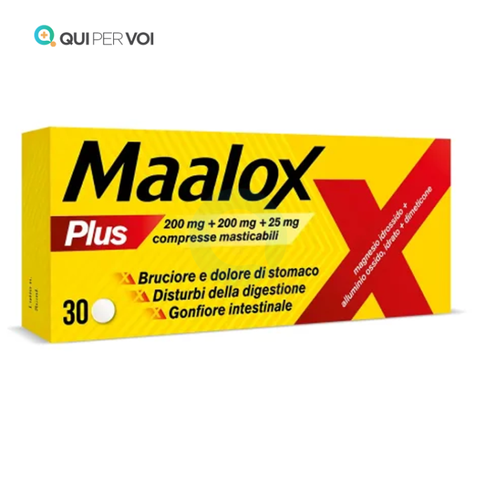 Sanofi maalox plus dispositivo medico 30 compresse masticabili