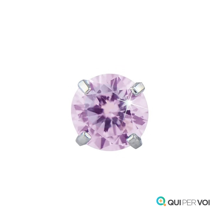 TIFFANY CUBICO 4MM ROSA