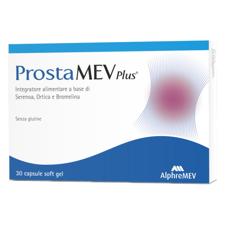 Prostamev Plus 30 Capsule Molli - Integratore Naturale per la Salute della Prostata  
