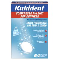Kukident Cleanser Fresh 88 Compresse - Detergente Effervescente per Protesi Dentarie