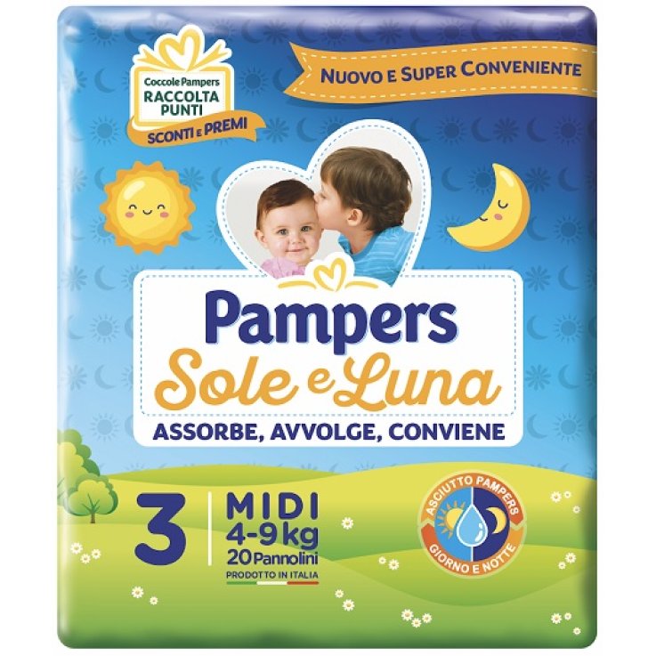 PAMPERS SOLE&LUNA MIDI 20PZ