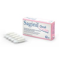 Saginil ovuli vaginali protettivi per la mucosa vulvovaginale 10 pezzi 