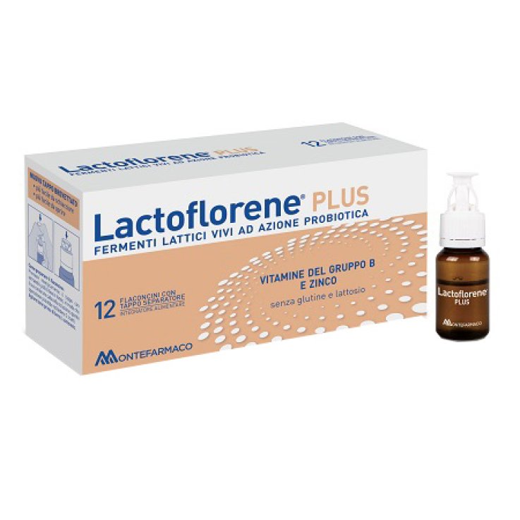 Lactoflorene Plus Integratore Alimentare di Fermenti Lattici 12 Flaconcini 10 ml