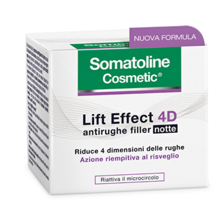 Somatoline Cosmetic Viso 4D Filler Notte - Crema Anti-Età Ridensificante