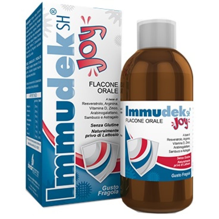 Immudek joy fragola complemento alimentare per il sistema immunitario 200 ml 
