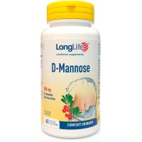 LongLife D-Mannose 60cps - Integratore Alimentare a Base di D-Mannosio per il Benessere delle Vie Urinarie