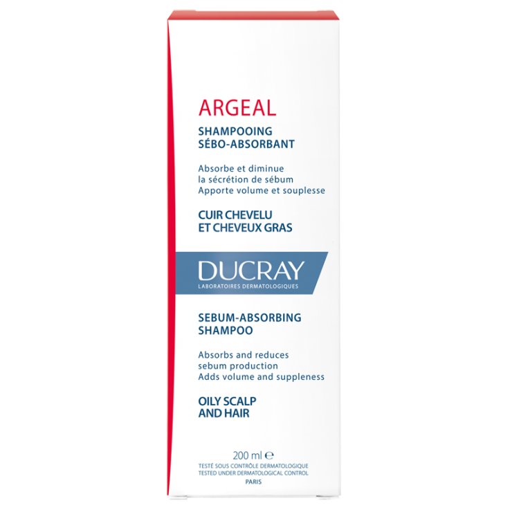 Ducray Argeal Shampoo Sebo-Assorbente - 200 ml