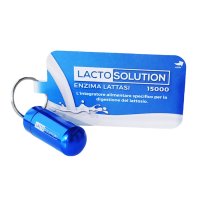 LactoSolution 15000 15 Compresse con Portapillole - Integratore Enzimatico per il Benessere Digestivo