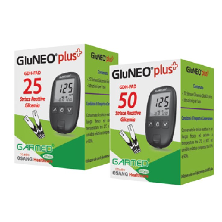 Garmed gluneo plus strisce glicemia 25 pezzi 