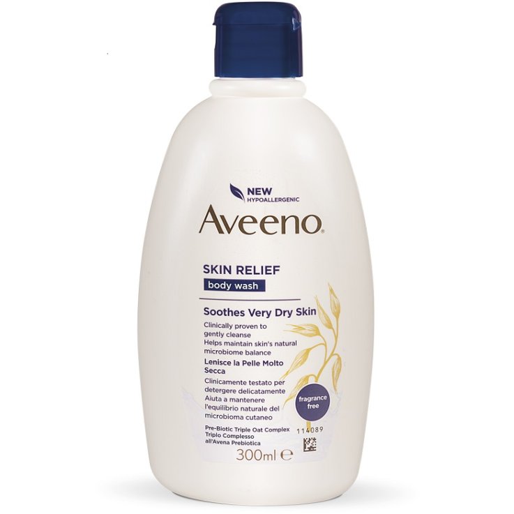 Aveeno Skin Relief Detergente Olio Bagno Doccia 300 ml