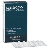 Principium D3 2000 Vegetale 60 Compresse  - Integratore di Vitamina D3 vegetale