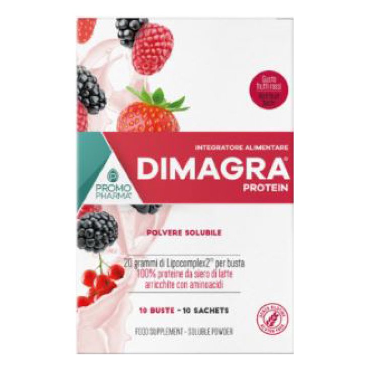 DIMAGRA PROTEIN RED FRUIT 10BUST