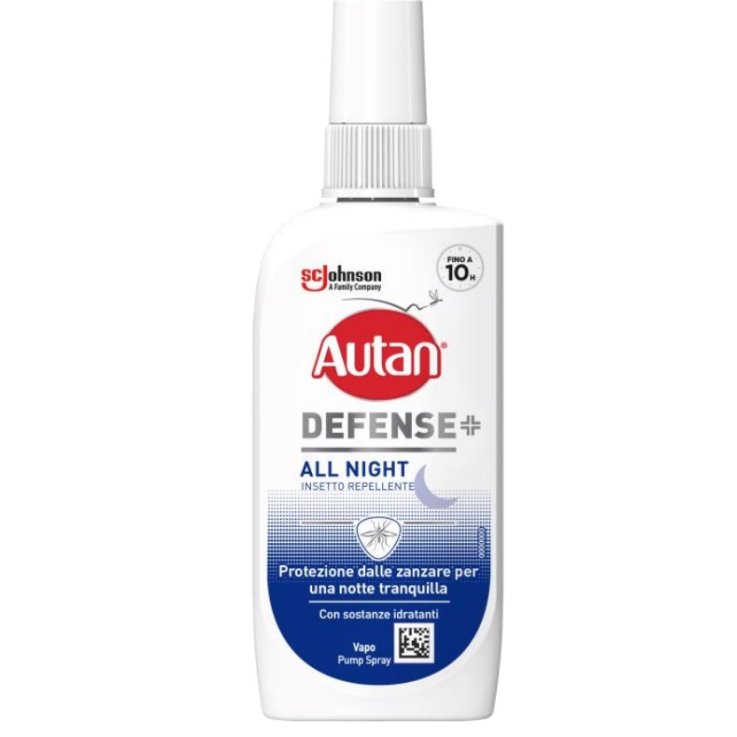 Autan Defense All Night Spray Antizanzare Tafani E Zecche Con Sostanze Idratanti 100ml