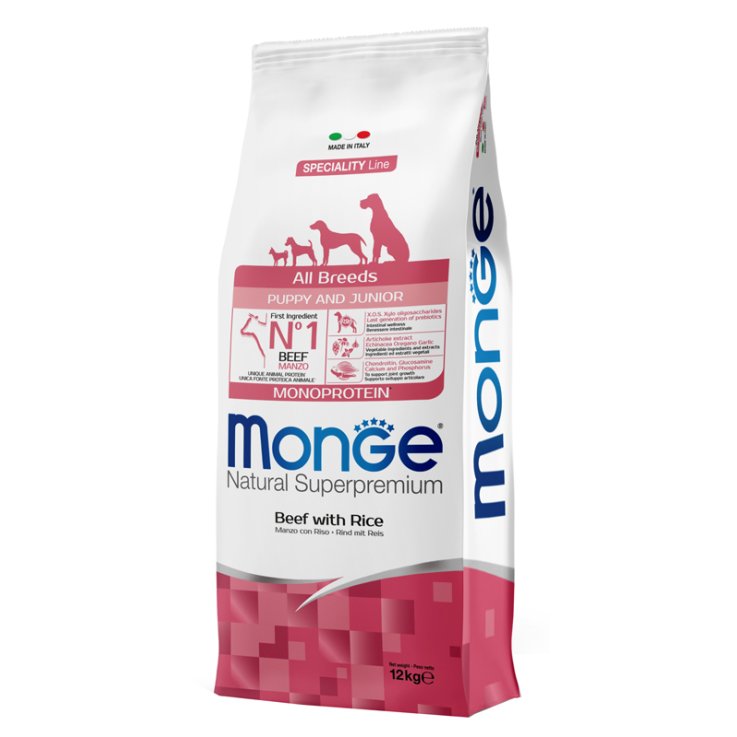 V MONGE AB PUPPY MANZO&RISO 12KG