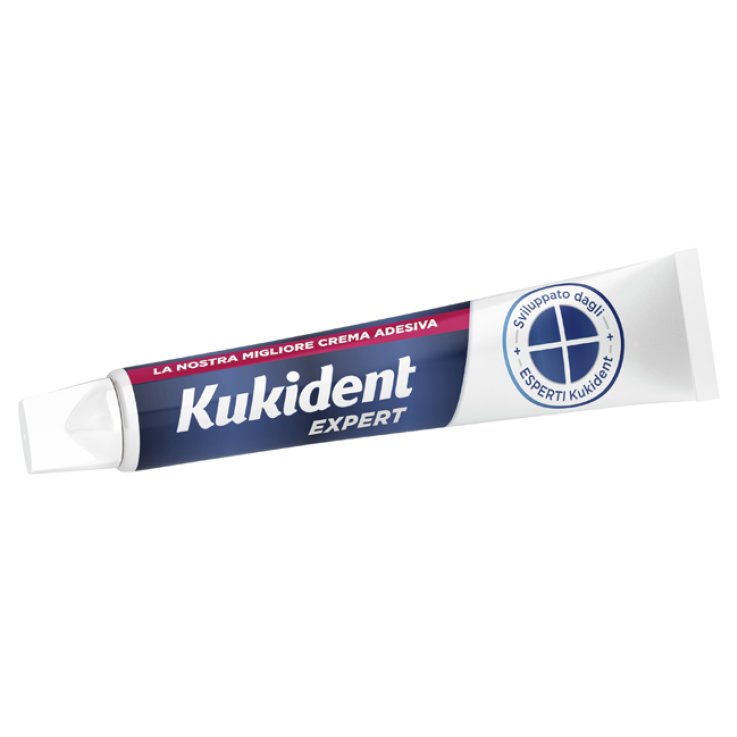 Kukident Expert Crema Adesiva 57g - Adesivo per Protesi Dentarie con Tenuta e Comfort Ottimali