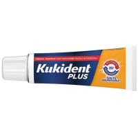 Kukident Plus Doppia Azione 65g - Crema Adesiva per Protesi Dentarie