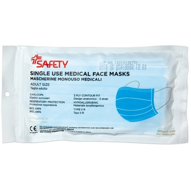 MASCHERINA Chirurg.10pz SAFETY