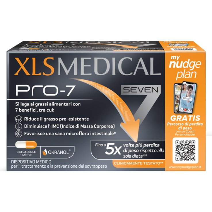 Xls medical pro 7 dispositivo medico per il controllo del peso corporeo 180 capsule 