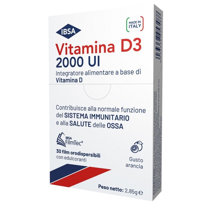 Ibsa Vitamina 3D 2000UI: Film Orodispersibili da 30 Pezzi