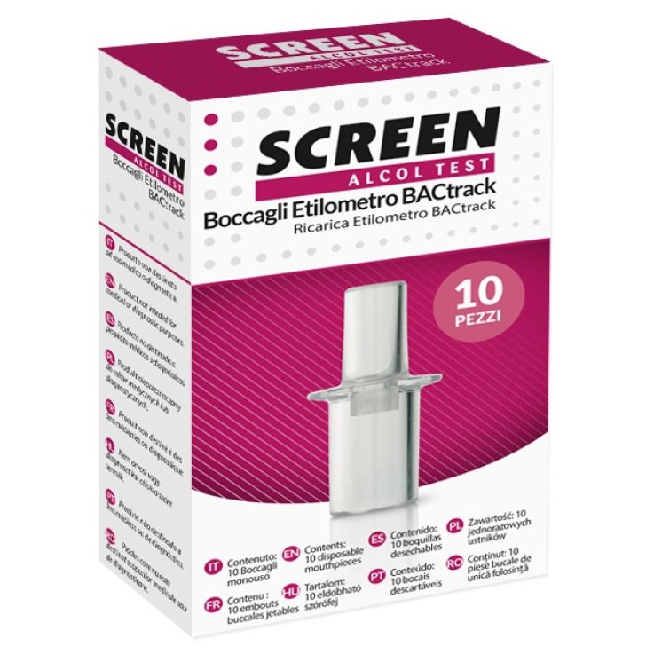 SCREEN ALCOL TEST BOCCAGLI 10PZ