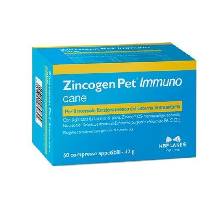 Zincogen Pet Immuno Mangime Complementare Per Cani 60 Compresse