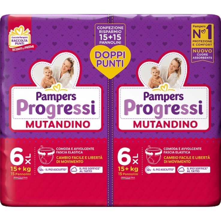 PAMPERS PROG.6 MUTAN XL 15+KG 30