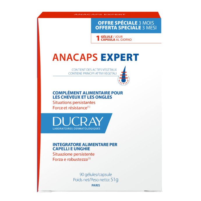 Anacaps Expert Integratore alimentare per capelli 90 cps