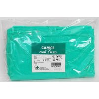 CAMICE MONOUSO TNT VERDE 3PZ