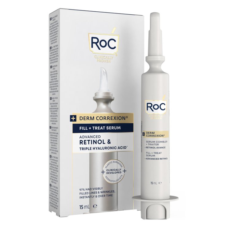 Roc derm correxion ® Fill + Treat Siero - Trattamento Intensivo Anti-Invecchiamento con Acido Ialuronico 15ml