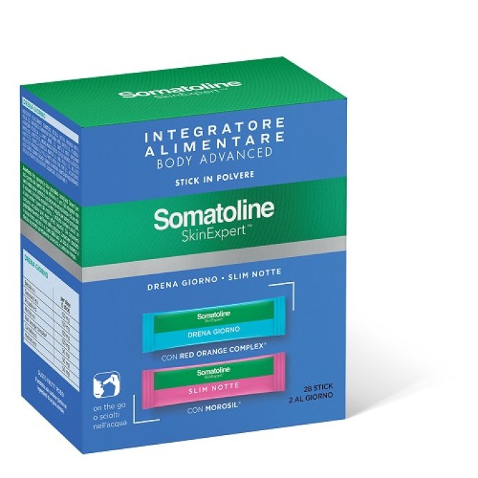 Somatoline Skin Expert Body Advanced Integratore Alimentare Giorno e Notte 28 Stick