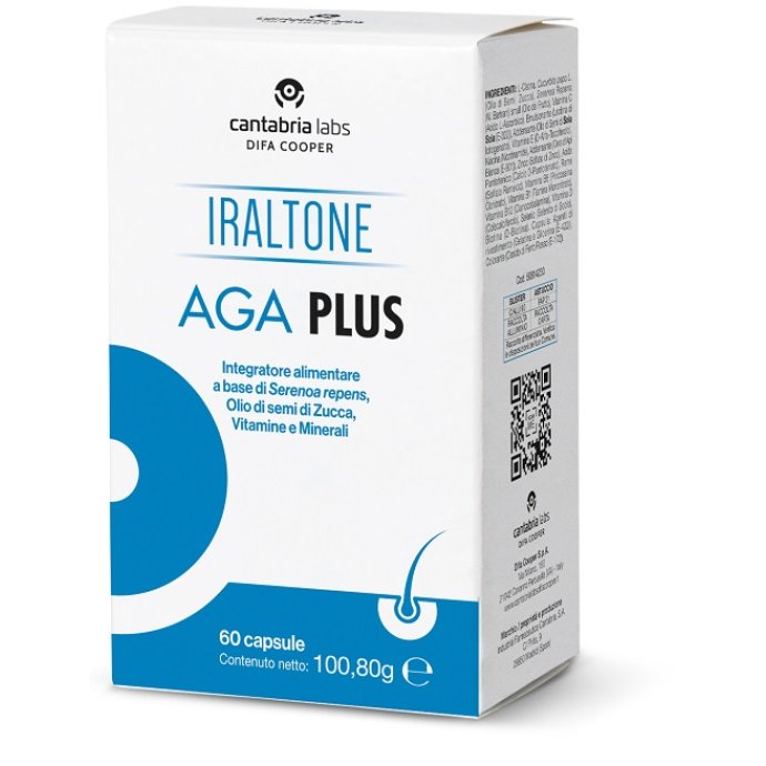 Iraltone AGA Plus - Integratore per il Benessere dei Capelli (60 Capsule)