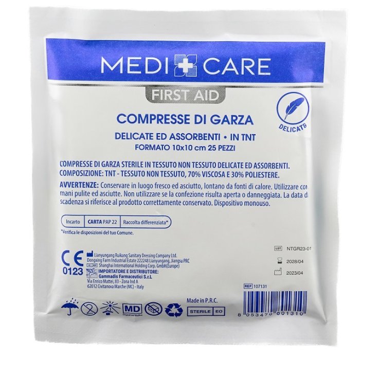 GARZA TNT 10X10CM 25PZ