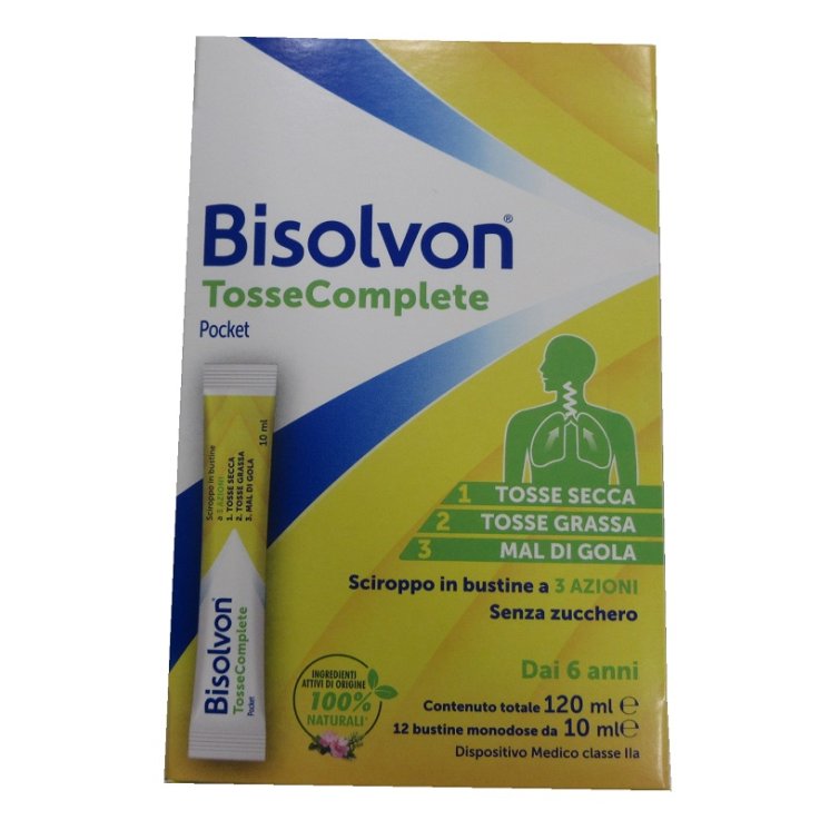 Bisolvon Tosse Complete Pocket 12 Buste 