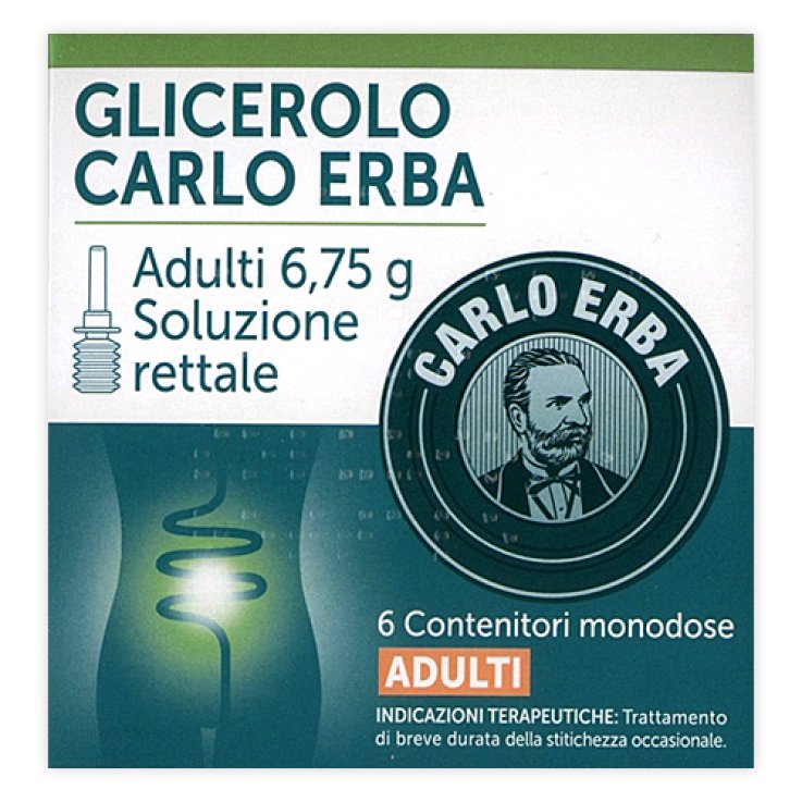 Glicerolo Adulti 6 Microclismi 6,75g Carlo Erba