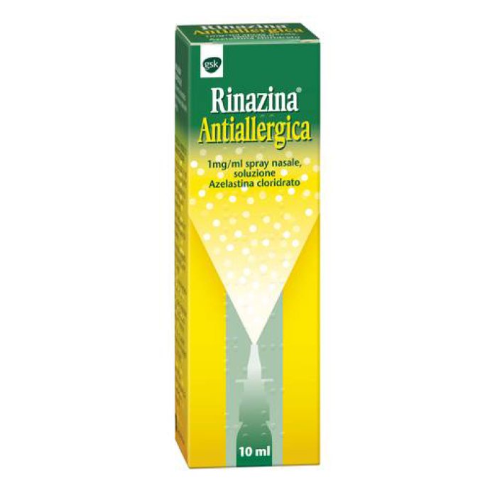 Rinazina Antiallergica Spray Nasale Azelastina Cloridrato 1 mg/mL Flacone da 10 ml