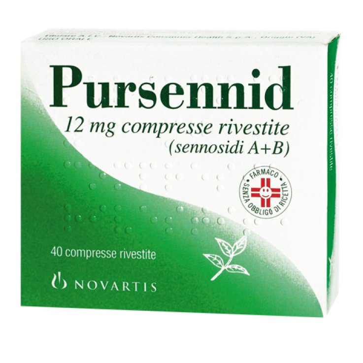 Pursennid Lassativo Stimolante Intestino Stitichezza Occasionale 40 Compresse