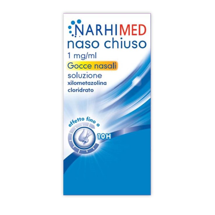 Narhimed Gocce Nasali Decongestionante Naso Chiuso Raffreddore Rinite Allergica Sinusite 10ml