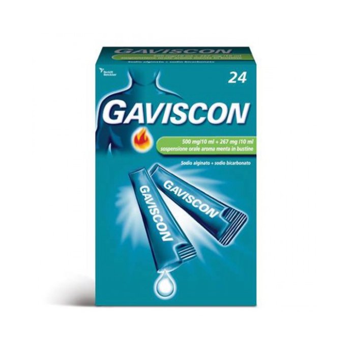 Gaviscon 24 Bustine 500+267mg/10ml