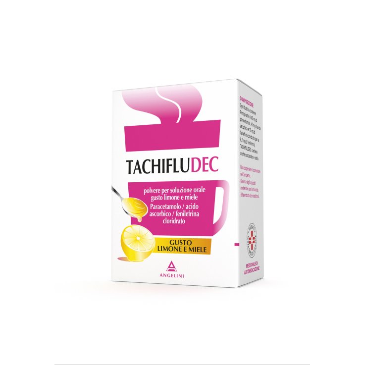 Tachifludec* 16 bustine limone e miele per i sintomi del raffreddore 