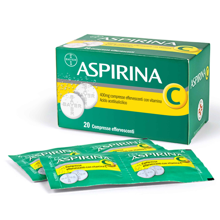 Aspirina c 20 compresse effervescente 400+240 mg per sindromi influenzali