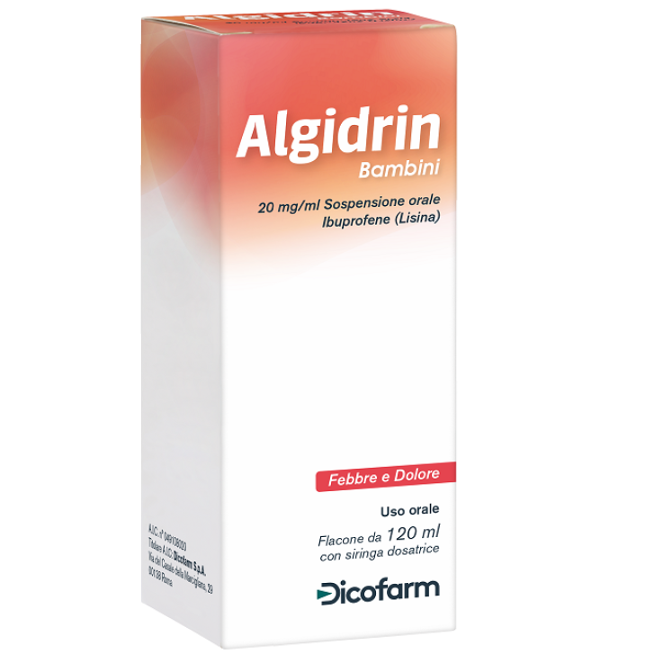 Algidrin Bambini Sospensione Orale 120ml/mg + Siringa 5ml